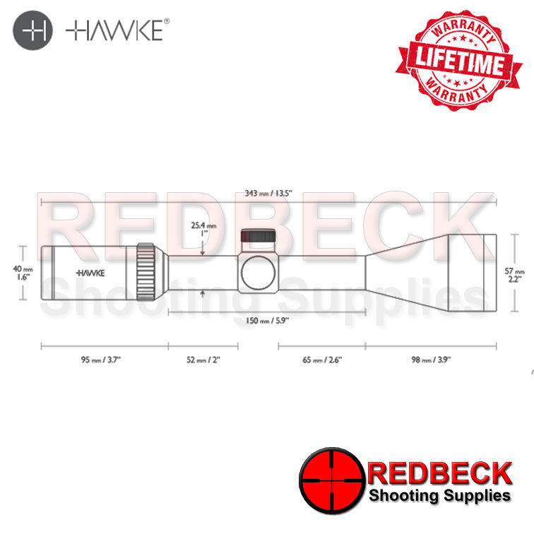 Hawke Vantage 3-9×50 Mil Dot IR scope