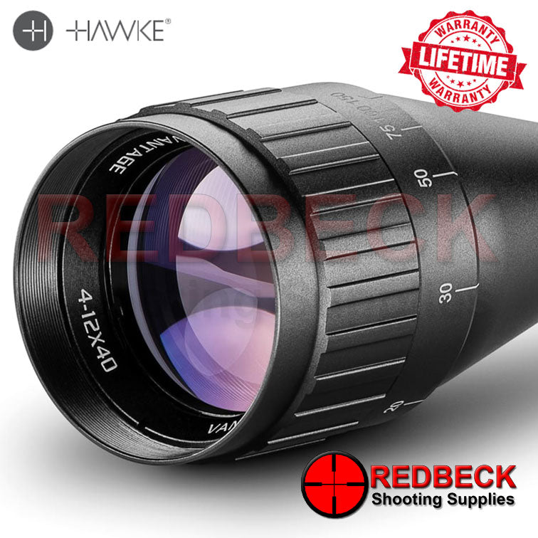 Hawke Vantage 4-12×40 AO Rimfire .22 WMR scope