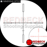 Immersive Optics 14x50 Prismatic Air Rifle Scope MilDot with MOA Adjustable Mounts