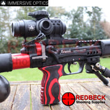 Immersive Optics 5x30 with Rapid Mil Dot Reticle shown or airrifle