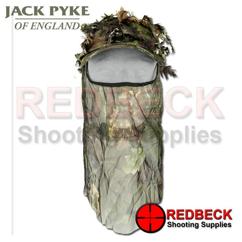 Jack Pyke LLCS Camo Baseball Cap with Camo Face Veil