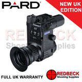 Pard NV007SP LRF Night Vision Add On, with built in Laser Range Finder. Rear view showing control buttons.
