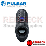 Pulsar Axion XM30F Hand Held Thermal Imaging Monocular Front View of Lense.