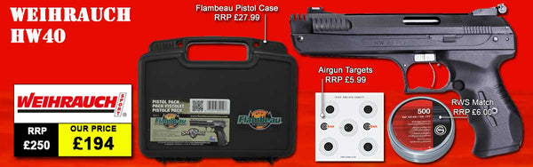 Weihrauch HW40 Air Pistol Package Deal