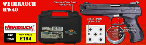 Weihrauch HW40 Air Pistol Package Deal