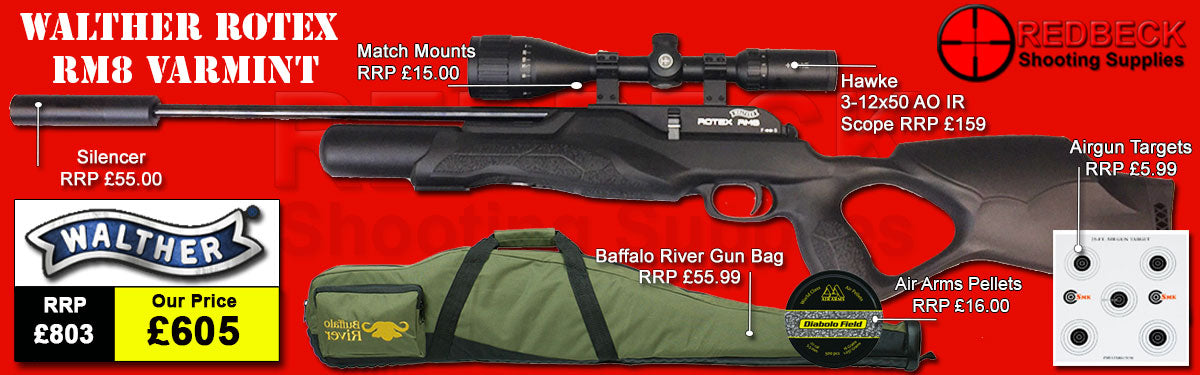 Walther Rotex Varmint RM8 Package deal – Redbeck Shooting Supplies
