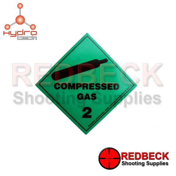 Hydrotech Compressed Gas Stickers