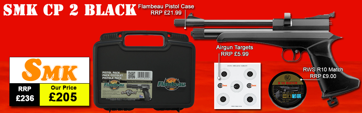 SMK Victory CP2 Air Pistol Package Deal